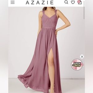 Azazie Evie bridesmaid dress vintage mauve NWT